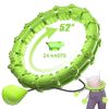 1pc Smart Weighted Hula Hoops, Fitness Weight Loss Gear, With Detachable Knots & Adjustable Weight - Green - 24 Konts