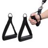 2-pack Heavy Duty Exercise Handle With Carabiners; Grip Attachments For Cable Machine Pulleys; Gym Equipment; Resistance Bands; - Black