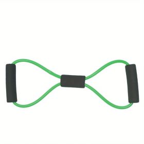 8-shaped Yoga Elastic Tension Band For Men Women Home Gym Pilates Fitness, Arm Back Shoulder Training Resistance Band, Yoga Stretch Belt - Green