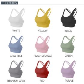 Nylon Top Women Bra Sexy Top Woman Breathable Underwear Women Fitness Yoga Sports Bra For Women Gym 22 Colors - 9 Pairs - L