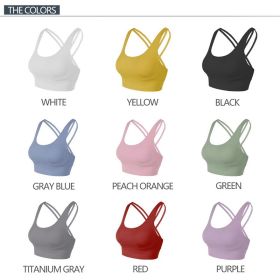 Nylon Top Women Bra Sexy Top Woman Breathable Underwear Women Fitness Yoga Sports Bra For Women Gym 22 Colors - 9 Pairs - S