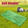 1pc Foldable Golf Hitting Mat; Swing Training Aid Portable Golf Practice Training Mat - 1pc