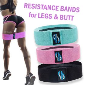 Workout Resistance Bands Loop Set Fitness Yoga Legs & Butt Workout Exercise Band - default