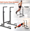 Heavy Duty Steel Dip Stand Station Adjustable Height Strength Training Pull Push Up Bar For Home Gym - KM2425