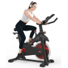 Indoor Cycling Exercise Bike Stationary, Home Gym Workout Fitness Bike with Comfortable Cusion, LCD Display and Hand Pulse - as Pic