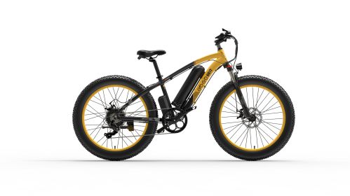 GOGOBEST 26 Inch Fat Tire 1000w Motor 48V 13ah Battery 7 Speed Electric Bike - yellow