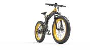 Bezior X1500 Full Suspension 1500W Motor 48V 26inch Wheel Foldable Electric Bike - yellow