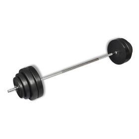 Barbell with Plates Set 132 lb - Black