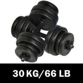 Dumbbells 2x33.1 lb - Black