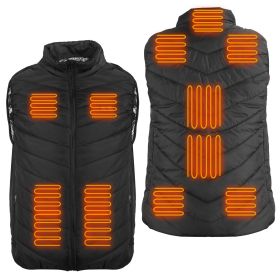 Heated Vest Electric USB Jacket Men Women Heating Coat Thermal Body Warmer Wear with 3 Temperature Levels - XXXL