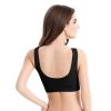 3 Pack Sport Bras For Women Seamless Wire free Bra Light Support Tank Tops For Fitness Workout Sports Yoga Sleep Wearing - BK_BK_BK - 4XL