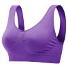 3 Pack Sport Bras For Women Seamless Wire free Bra Light Support Tank Tops For Fitness Workout Sports Yoga Sleep Wearing - PP_GY_MelonRed - M