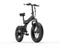 Bezior XF200 20 Inch Fat Tire1000W 48V 15Ah Electric Bicycle - Black