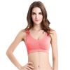 3 Pack Sport Bras For Women Seamless Wire free Bra Light Support Tank Tops For Fitness Workout Sports Yoga Sleep Wearing - PP_GY_MelonRed - M