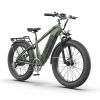 AOSTIRMOTOR new pattern 26" 1000W Electric Bike Fat Tire 52V15AH Removable Lithium Battery for Adults - as Pic