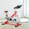 Indoor Cycling Professional Fitness Cycling Exercise Bike With LCD Monitor - Red - Professional Exercise Bikes