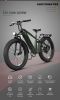 AOSTIRMOTOR new pattern 26" 1000W Electric Bike Fat Tire 52V15AH Removable Lithium Battery for Adults - as Pic