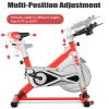 Indoor Cycling Professional Fitness Cycling Exercise Bike With LCD Monitor - Red - Professional Exercise Bikes