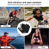 Breathable Fitness Gloves Gym Weightlifting Thin Non-slip Half Finger Cycling Gloves Equipment Yoga Bodybuilding Training Sports Pink Color - XL