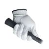 Men's White Golf Gloves; PU Wear-resistant Breathable Gloves For Left & Right Hands; Sports Clothing & Equipment - Left Hand 25 Yards