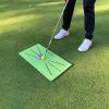 1pc Foldable Golf Hitting Mat; Swing Training Aid Portable Golf Practice Training Mat - 1pc