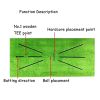 1pc Foldable Golf Hitting Mat; Swing Training Aid Portable Golf Practice Training Mat - 1pc