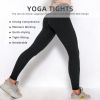 Women TIK Tok Leggings Bubble Textured Butt Lifting Yoga Pants Black Small - default