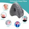 1pc Orthopedic Knee Pillow With Memory Foam For Pain Relief And Pregnancy - Grey