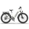 AOSTIRMOTOR new pattern 26" 1000W Electric Bike Fat Tire 52V15AH Removable Lithium Battery for Adults(white) - as Pic