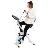 Home Folding Exercise Bike White - Frame-White