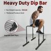 Power Tower Dip Station with Bench Pull Up Bar Stand Adjustable Height Heavy Duty Multi-Function Fitness Training Equipment - as Pic