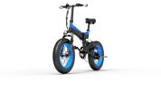 Bezior XF200 20 Inch Fat Tire1000W 48V 15Ah Electric Bicycle - Blue