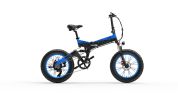 Bezior XF200 20 Inch Fat Tire1000W 48V 15Ah Electric Bicycle - Blue