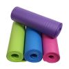 Non-slip NBR Exercise Mat For Yoga Pilates; Home Fitness Accessories - Blue