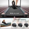 Electric Motorized Treadmill with Audio Speakers; Max. 10 MPH and Incline for Home Gym AL - MS195828AAA