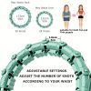 1pc Smart Weighted Hula Hoops, Fitness Weight Loss Gear, With Detachable Knots & Adjustable Weight - Green - 24 Konts