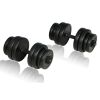 Dumbbells 2x33.1 lb - Black