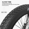 Hot Fat Tire Adults Electric Bicycle 26 In. Electric Mountain Bike; All Terrain e-bike Ebike 48V 15AH ; S18 - as picture