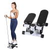 YSSOA Mini Stepper with Resistance Band; Stair Stepping Fitness Exercise Home Workout Equipment for Full Body Workout - as Pic