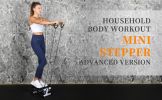 YSSOA Mini Stepper with Resistance Band; Stair Stepping Fitness Exercise Home Workout Equipment for Full Body Workout - as Pic