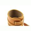 Training Wrist Wraps 1 Pair Leather Weightlifting Wrist Support Adjustable Workout Body Building Tool - leather brown