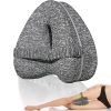 1pc Orthopedic Knee Pillow With Memory Foam For Pain Relief And Pregnancy - Grey