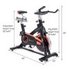 With Flywheel And LCD Display Indoor Fixed Aerobic Fitness Exercise Bicycle - As shown in the picture - Professional Exercise Bikes