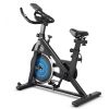 Adjustable Resistance Silent Belt Drive Gym Indoor Stationary Bike  - Black + Blue - Professional Exercise Bikes