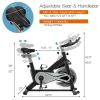 Professionals 40 Lbs Flywheel Exercise Stationary Cycling Bike  - Black - Professional Exercise Bikes