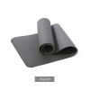 Non-slip NBR Exercise Mat For Yoga Pilates; Home Fitness Accessories - Black