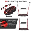 Home Gym Portable 34 Inch Push Up Board - Black & Red - Weights Accessories