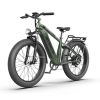 AOSTIRMOTOR new pattern 26" 1000W Electric Bike Fat Tire 52V15AH Removable Lithium Battery for Adults - as Pic