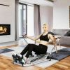 Adjustable Double Hydraulic Resistance Rowing Exercise  Fitness Machine - As the pictures shown - Exercise & Fitness