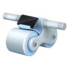 Automatic Rebound Abdominal Wheel Anti-slip AB Roller Wheel with Kneel Pad Phone Holder Home Gym Abdominal Exerciser for Men Women - Grey